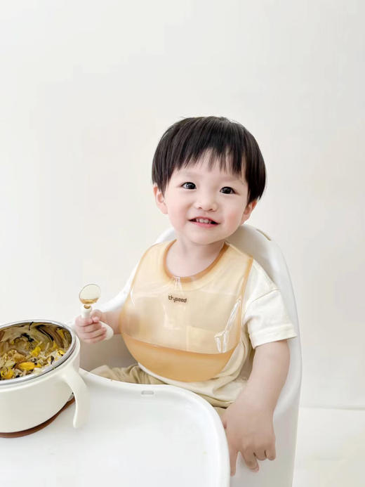 世喜围兜婴儿防水吃饭兜宝宝辅食硅胶围兜围嘴婴儿食饭兜防脏神器 商品图1