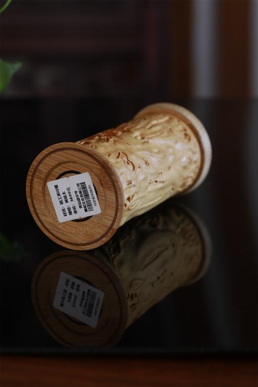 梅花°黄杨木精工茶叶罐 商品图5