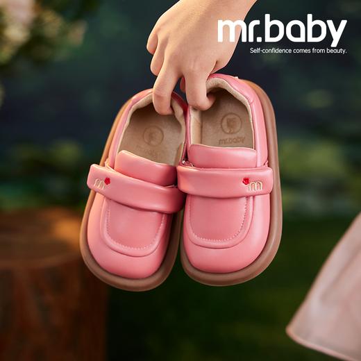 mrbaby女童皮鞋软底面包鞋糖果色2023秋季新品简约宝宝单鞋英伦风 商品图0