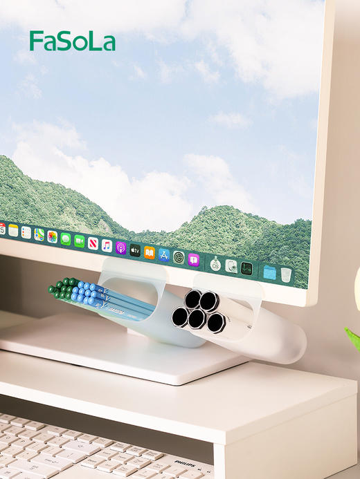 FaSoLa学生女自粘式桌面笔筒 商品图11