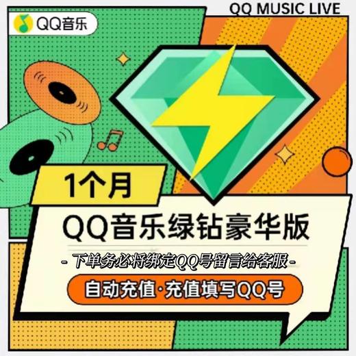 QQ音乐豪华绿钻月卡 商品图0