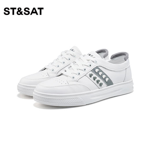 星期六简约爱心透气小白鞋SS33112015 商品图2