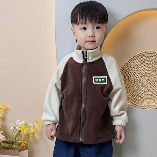 【爆款39.9/1件】奥粒绒外套，暖心陪伴。男女童通用，舒适有型。韩版拼接设计，时尚洋气秋冬必备！lmsh 商品图3