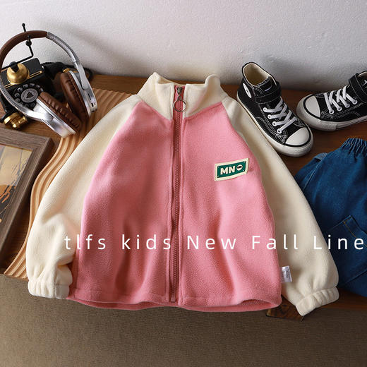 【爆款39.9/1件】奥粒绒外套，暖心陪伴。男女童通用，舒适有型。韩版拼接设计，时尚洋气秋冬必备！lmsh 商品图6