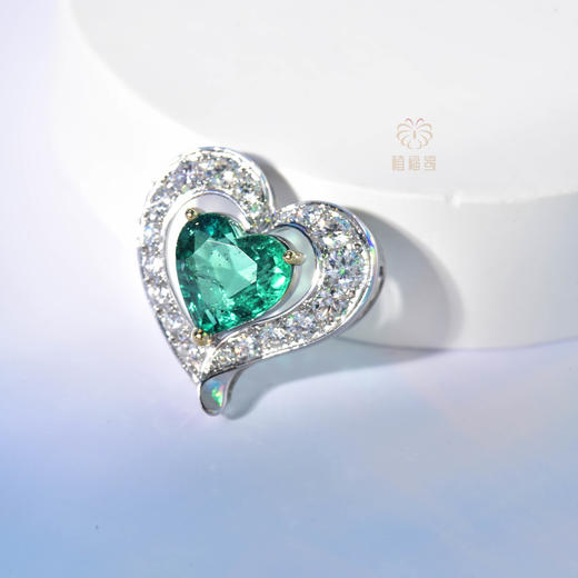 【怦然心动】爱心祖母绿挂坠    CB12307073 商品图4