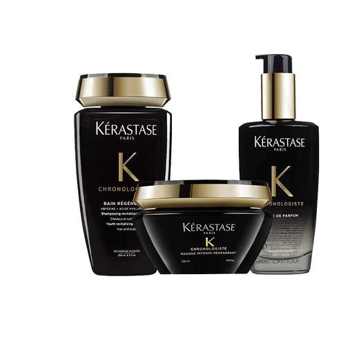 【全球购】Kerastase卡诗黑钻钥源系列三件套洗发水250ml+发膜200ml+护发精油100ml·现货速达 商品图8