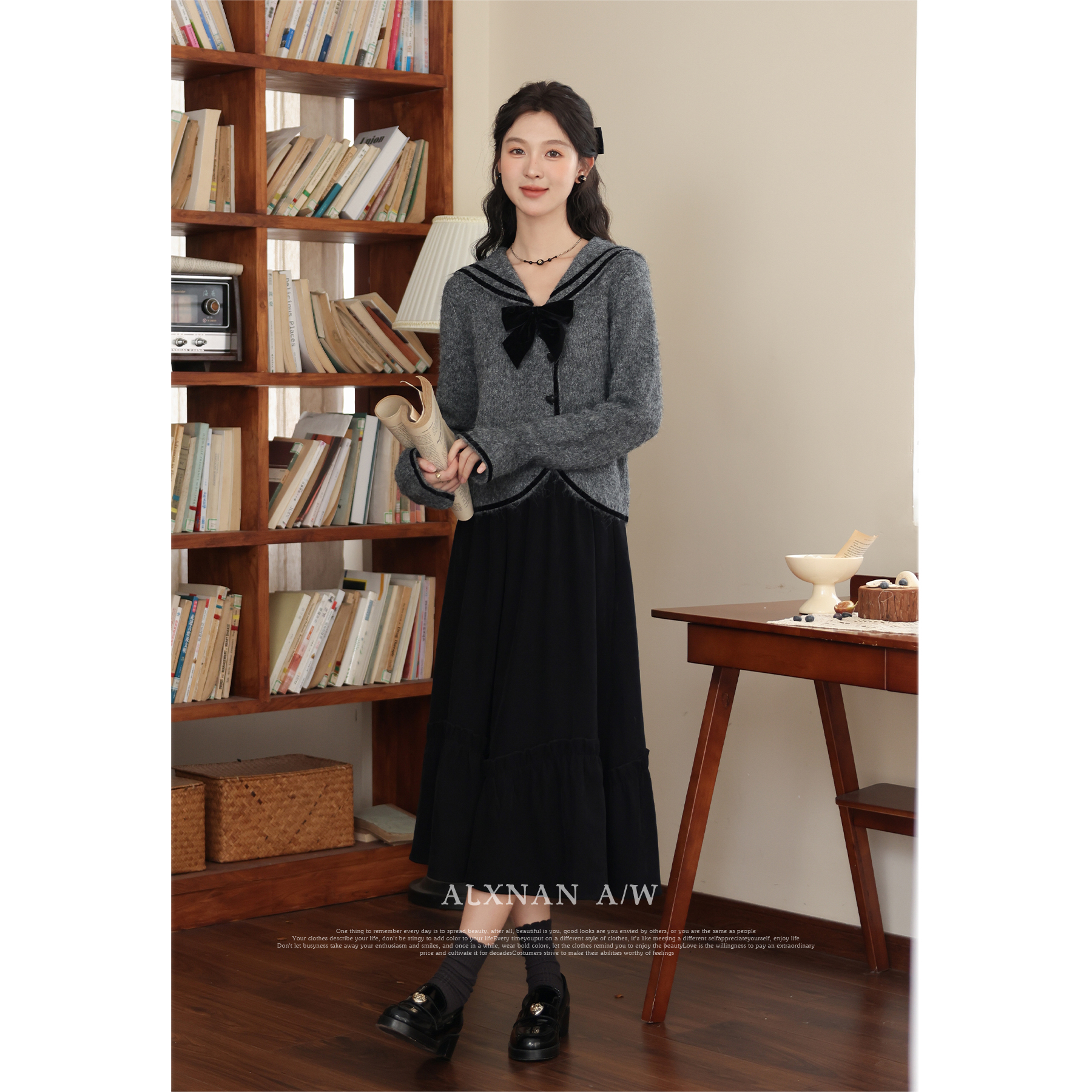 【6折秒杀】鹿向南《降龄公式》学院风毛衣LXN31892