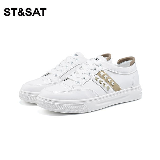 星期六简约爱心透气小白鞋SS33112015 商品图3