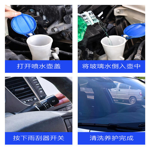 【去污镀膜 2瓶2L装仅需19.9元】易驹 纳米镀膜玻璃水 驱水去污型 四季通用 2L大容量装 商品图5