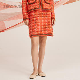 羊绒桑蚕丝小香风女半裙SJF95W491K