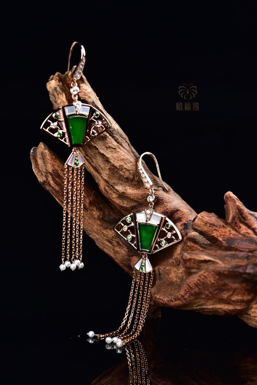 【清凉随心】翡翠流苏耳坠    EZ12305013 商品图2