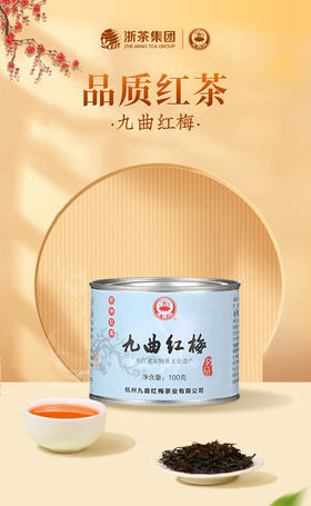 九曲红梅茗品特二级100g单罐