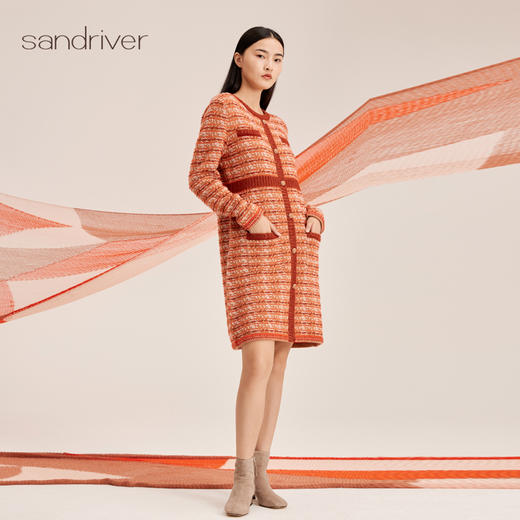 羊绒针织小香风连衣裙SJF95W492K 商品图2