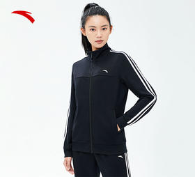 【S断码】安踏运动外套女针织运动上衣立领拉链开衫修身跑步训练162337731【库存有限，如无货将做退款，介意慎拍！】
