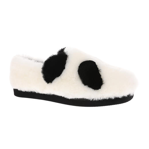 sheme国宝小白系列进口羊毛面料萌趣熊猫设计温暖舒适平底女士单鞋可定制 商品图4