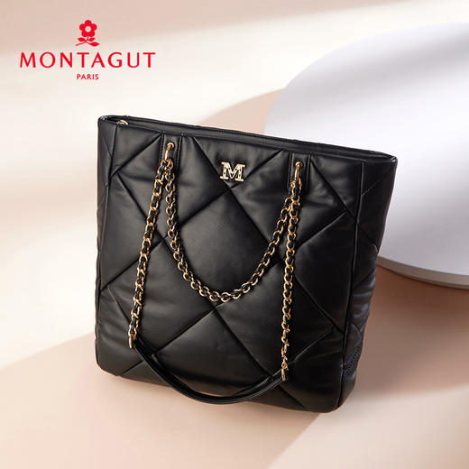 【高级羊皮系列】梦特娇法式精致感通勤托特包 商品图1