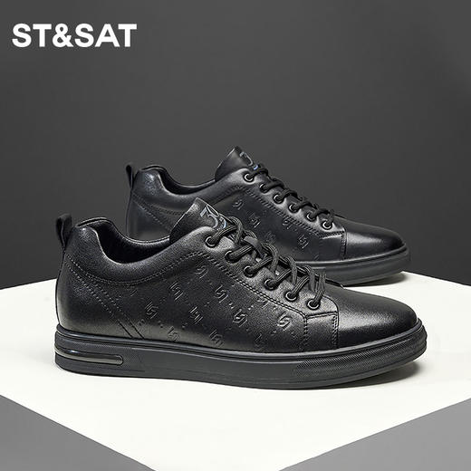 星期六男士复古时尚休闲板鞋SS33122117 商品图1