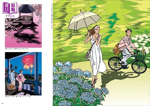 【中商原版】SEIZO ROMANCE 渡濑政造浪漫插图艺术 日文原版 进口艺术 惊心动魄的浪漫插图 玄光社 わたせせいぞうイラストレーションズ 商品图3