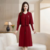 HR WX315-19气质时尚优雅修身显瘦高腰字连衣裙套装 商品缩略图2