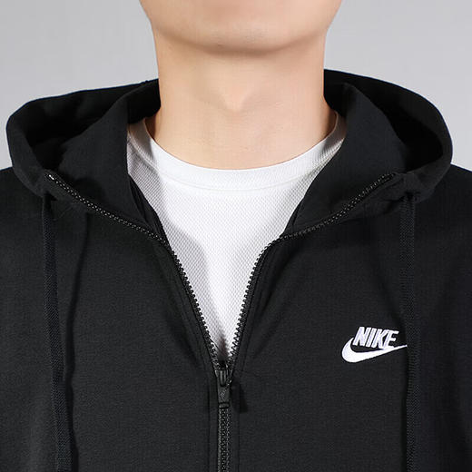 耐克（NIKE）男子夹克  NSW CLUB HOODIE FZ 运动连帽外套 BV2649-010 商品图4
