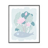 多喜爱布艺装饰画 小清新法式风抽象花卉组合挂画cs 商品缩略图5