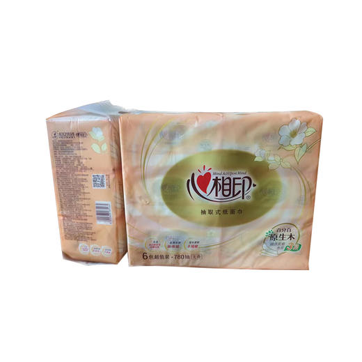【心相印】红悦纸抽无香130抽*3层  6提95.4 商品图0