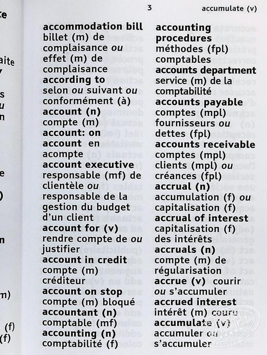 【中商原版】Pocket Business French Dictionary 口袋商务法语词典 英文原版法语学习词典字典 进口图书教辅参考书工具书 商品图4