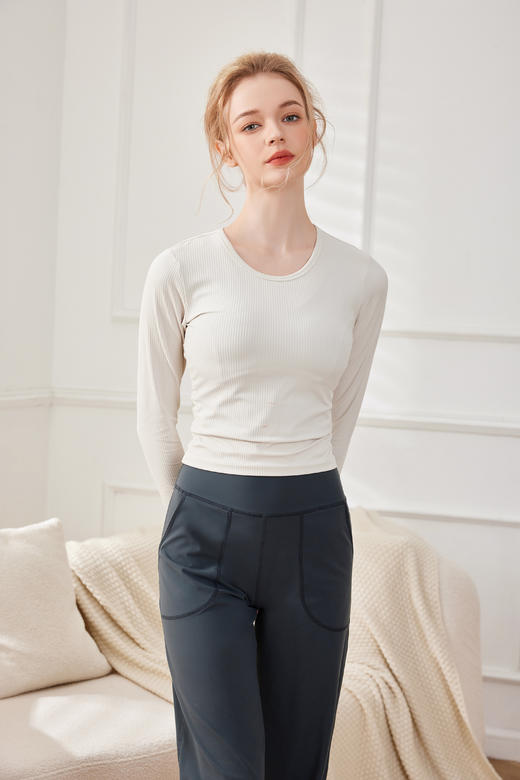 哈瓦塔新款宽松运动阔腿裤H321130 商品图5