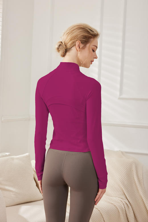 哈瓦塔新款瑜伽外套长袖女运动瑜伽服H320151 商品图11