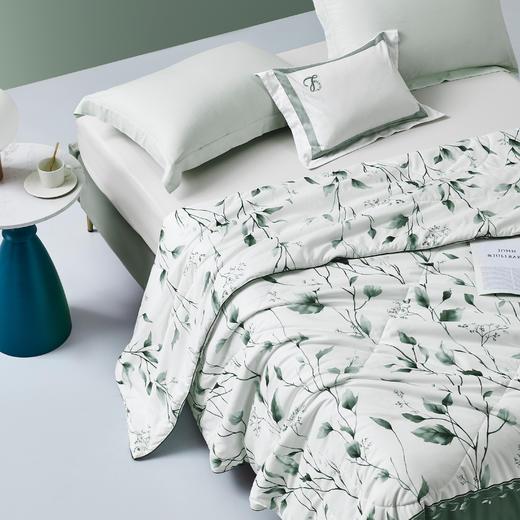 梦洁 水洗 抗菌夏被（青枝蔓）200*230cm 500g 商品图7