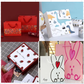 QT-127 中国风/恐龙/草莓/兔 手提袋