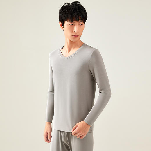 爱帝男士莫代尔山茶油打底上衣单件秋衣 商品图2