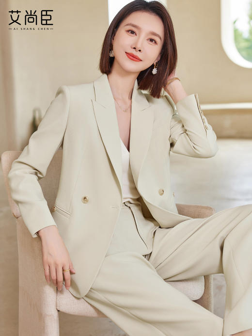 休闲西装套装主持人面试职业正装初秋2023新款干练气质女装 商品图1