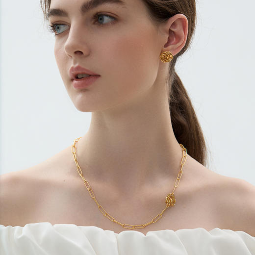 盐岛	琼花系列单花项链 商品图3