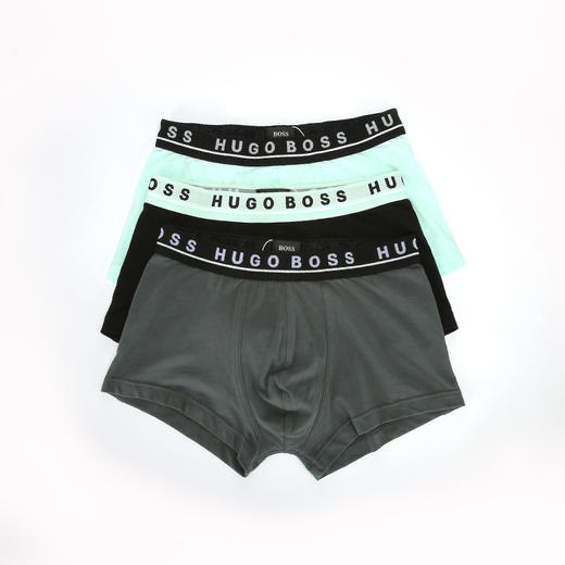 【贴身衣物不退不换】HUGO BOSS 平角内裤套装男  50453314-993 多色. 商品图0