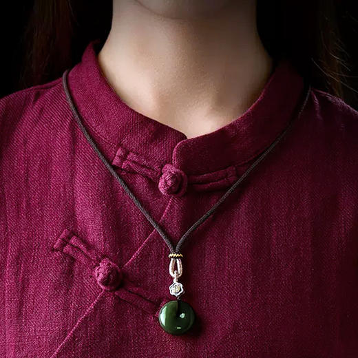 福气圆满和田玉平安扣 商品图3