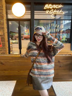 超喜欢的一件#美拉德风毛衣，氛围感真不是盖的！