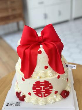 复古大蝴蝶结双层加高款