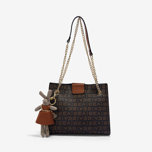 Safiya/索菲娅2023新款大容量托特包时尚单肩包女式斜挎包女包SF9140072Y 商品图2