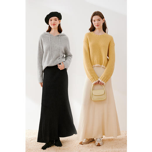 【严选】诗凡黎秋高腰修身半身裙SE9340431 商品图2