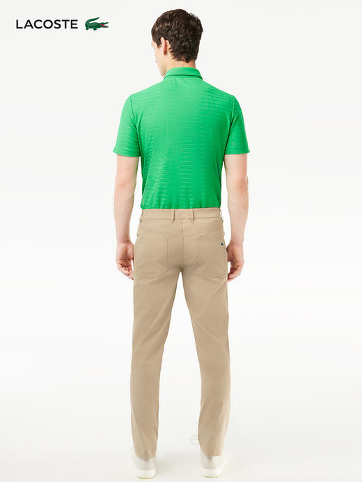 【海南专供价】Lacoste法国鳄鱼男士新款简约通勤驼色休闲裤长裤HH0922-98 商品图2