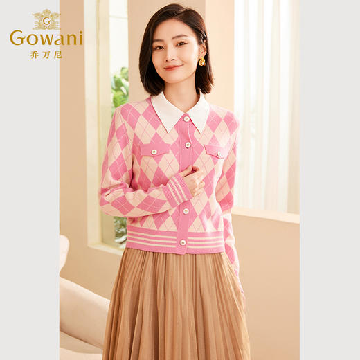 乔万尼新款小香风显瘦毛针织衫ET3M773 商品图1