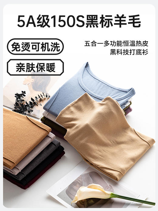 本物二代羊绒蛋白打底衫 商品图5