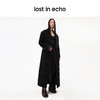 [捡漏价]lost in echo设计师品牌宽肩廓形翻领直筒长款羊驼毛西装大衣黑色 商品缩略图3