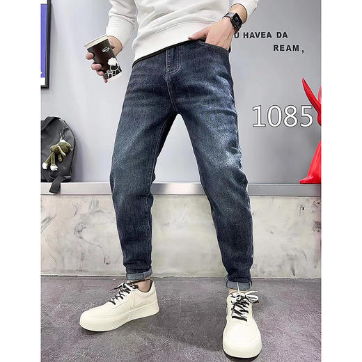 时尚休闲牛仔长裤HZJ   FLW-3HA7FS1085【1085】 商品图0