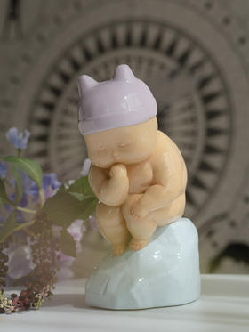 稀奇艺术瞿广慈人物雕塑《小小思想者》桌面摆件艺术品礼物