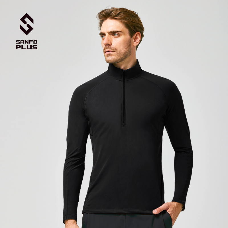 SANFO PLUS男款微绒保暖轻量舒适长袖套头衫SANFO PLUS 19072