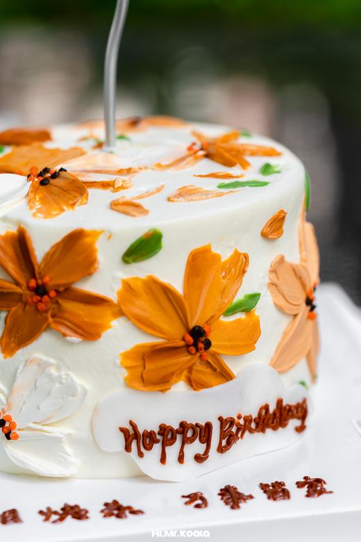 秋日繁花·油画风手绘蛋糕 | nama甜品研究所 商品图3