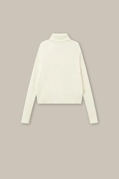 Mark Kenly Domino Tan 象牙白KRYSTAL高领羊绒衫 商品图5