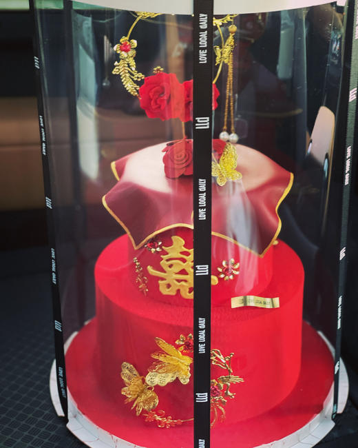 INS复古 喜结良缘 · 奶油霜蛋糕 商品图0